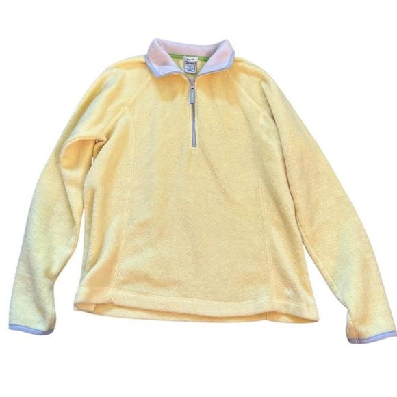 Old Navy Yellow Fleece Quarter-Zip Pullover - Picture 1 of 9